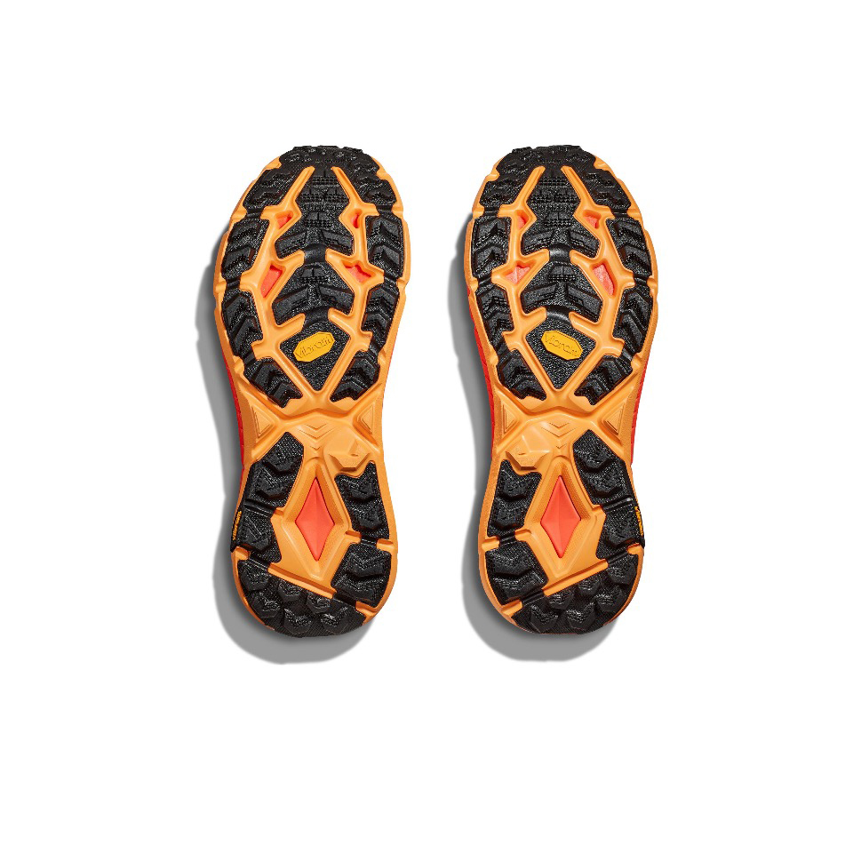 Hoka Mafate Speed 4 Trail Running Shoes - Black And Orange