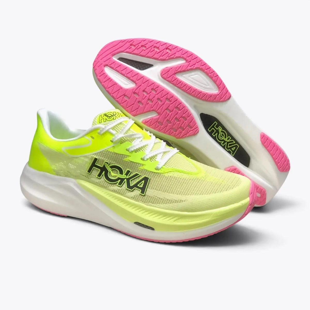 Hoka Rocket X 3 Road Racing Shoes - Sunlight / Neon Hoka Citrus