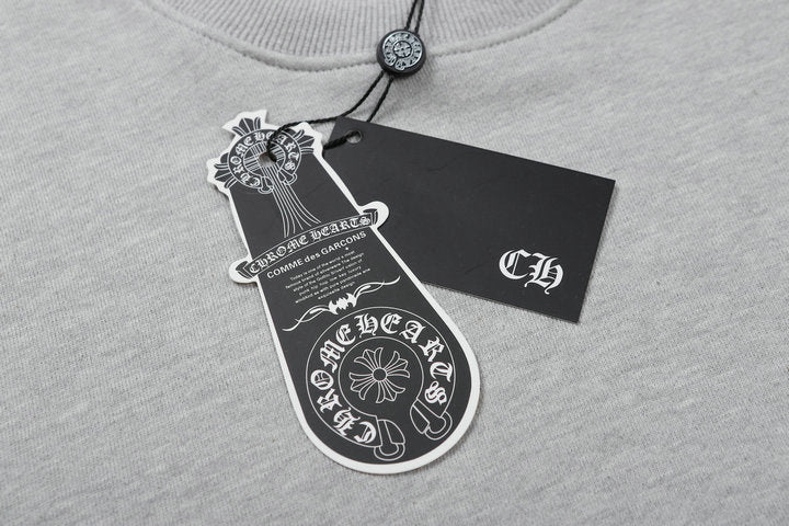 Chrome Hearts Gray Flame Sleeve Graphic Sweatshirt K8863