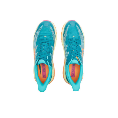 Hoka Mafate Speed 4 Trail Running Shoes - Teal And Peach