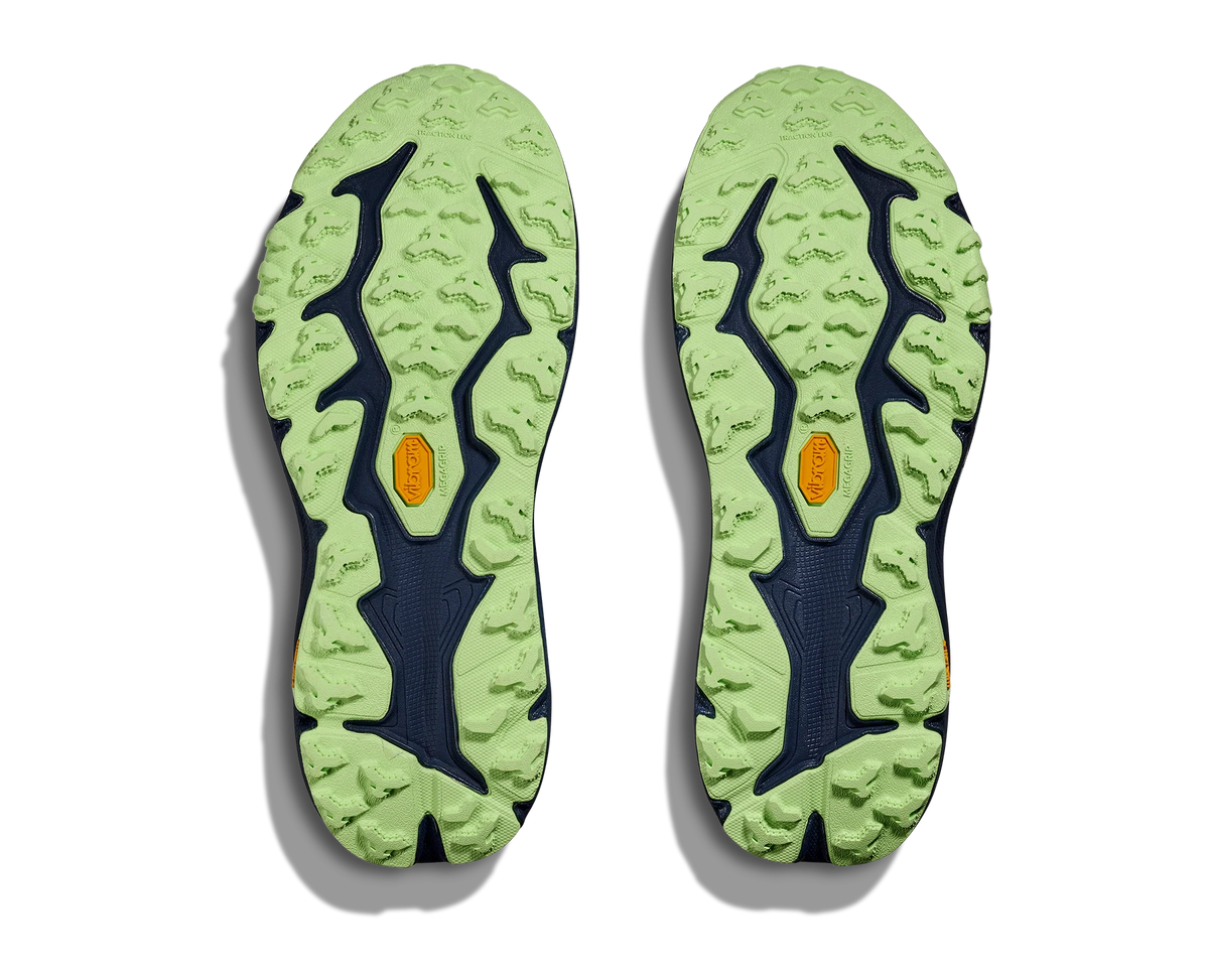 Hoka Speedgoat 6 Trail Running Shoes - Navy And Lime Green