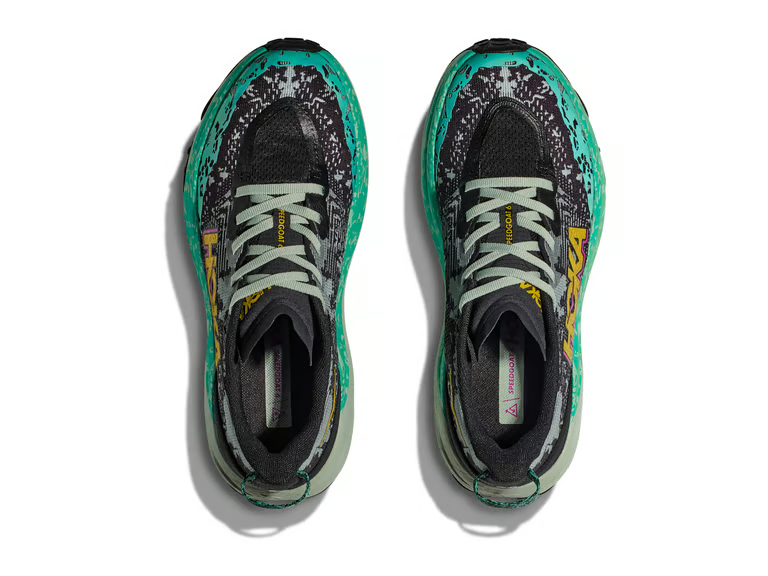 Hoka Speedgoat 6 Trail Running Shoes - Black And Green