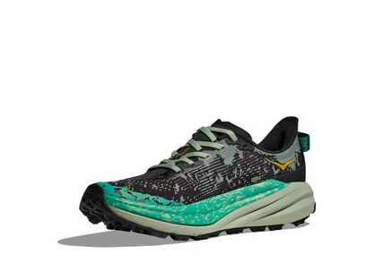 Hoka Speedgoat 6 Trail Running Shoes - Black And Green