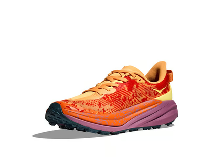 Hoka Speedgoat 6 Trail Running Shoes - Orange And Purple