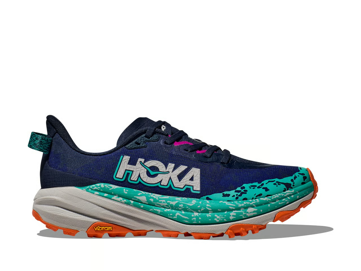 Hoka Speedgoat 6 Trail Running Shoes - Navy And Teal