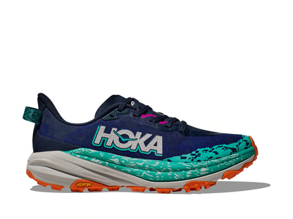 Hoka Speedgoat 6 Trail Running Shoes - Navy And Teal