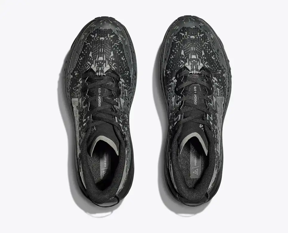 Hoka Speedgoat 6 GTX Trail Running Shoes - Black And Gray