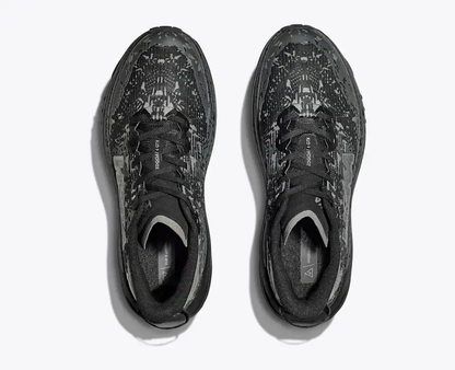 Hoka Speedgoat 6 GTX Trail Running Shoes - Black And Gray