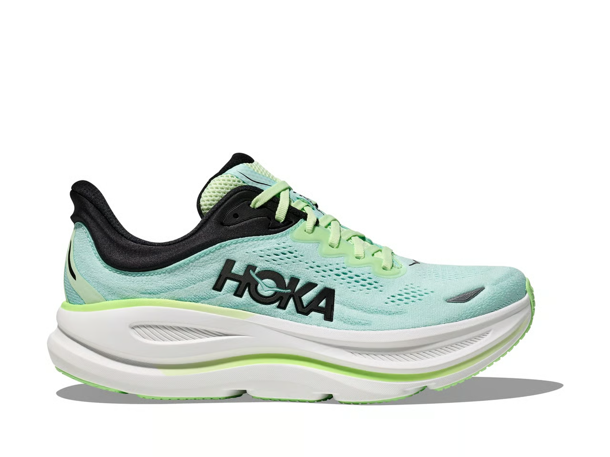 Hoka Bondi 9 Running Shoes - Mint And Lime