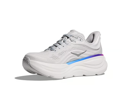 Hoka Bondi 9 Running Shoes - White With Multicolor Accents