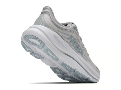 Hoka Bondi 9 Running Shoes - Gray And White