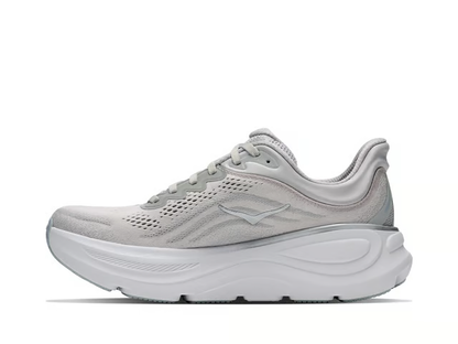 Hoka Bondi 9 Running Shoes - Gray And White