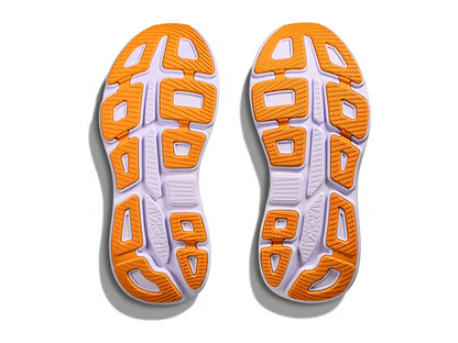 Hoka Bondi 9 Running Shoes - Lavender With Coral And Orange Accents