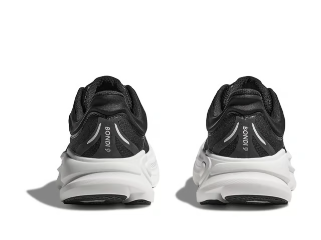 Hoka Bondi 9 Running Shoes - Black And White