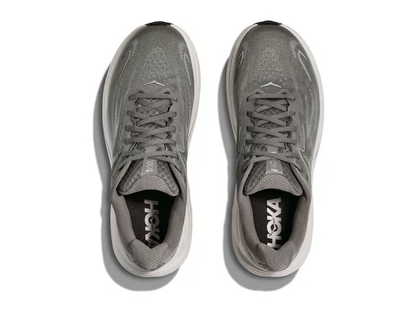 Hoka Clifton 10 Running Shoes - Gray And White