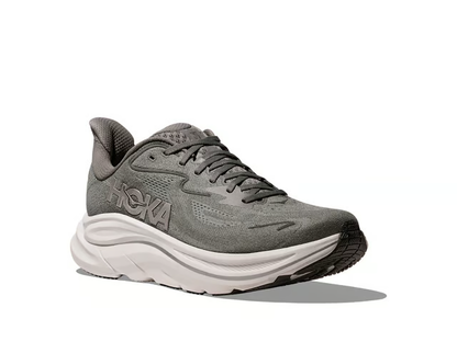 Hoka Clifton 10 Running Shoes - Gray And White
