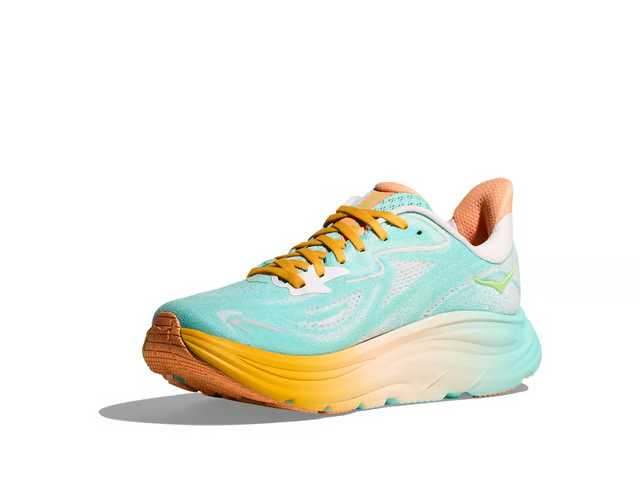 Hoka Clifton 10 Running Shoes - Mint And Orange