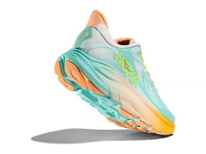 Hoka Clifton 10 Running Shoes - Mint And Orange