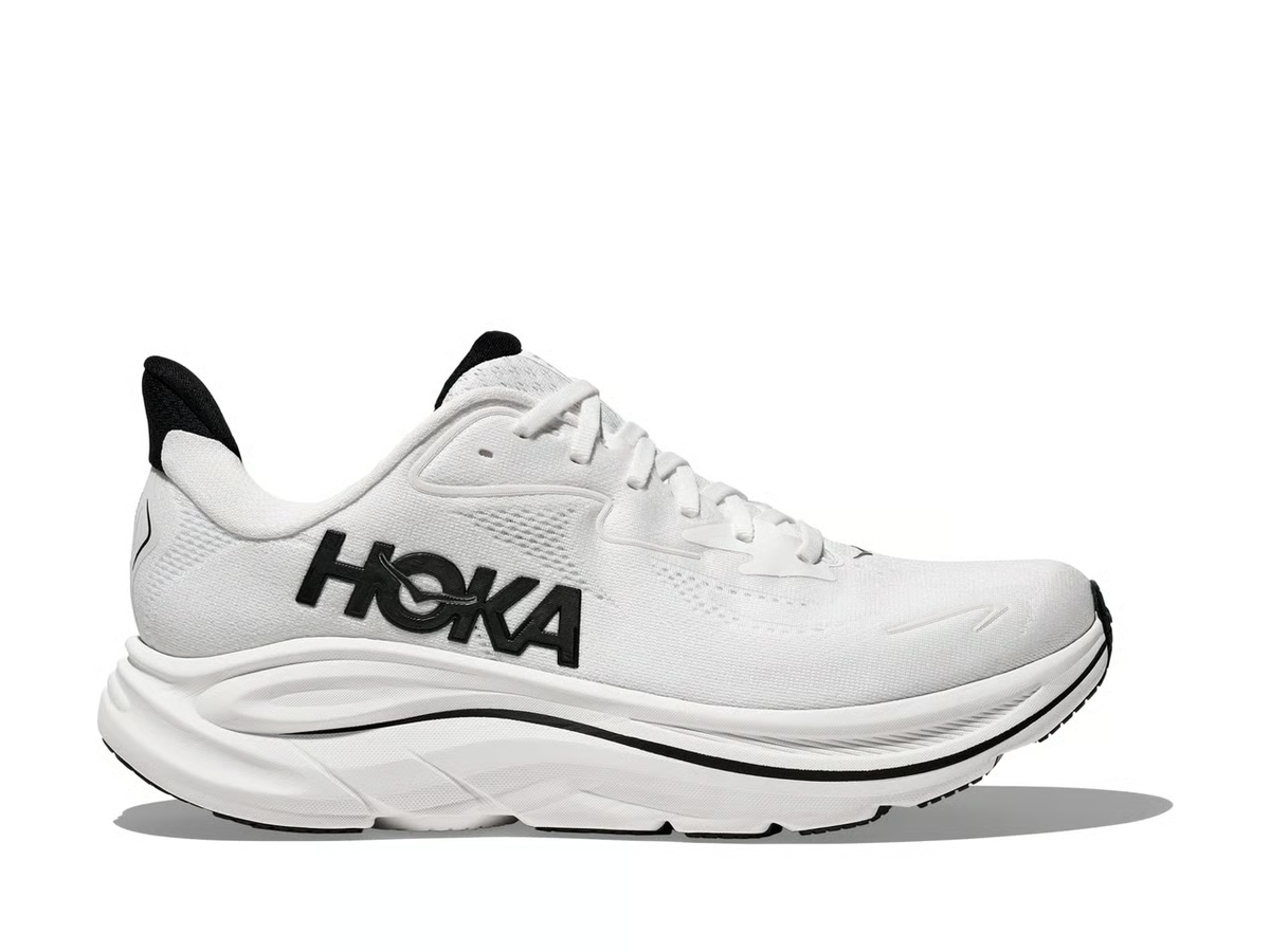 Hoka Clifton 10 Running Shoes - White And Black