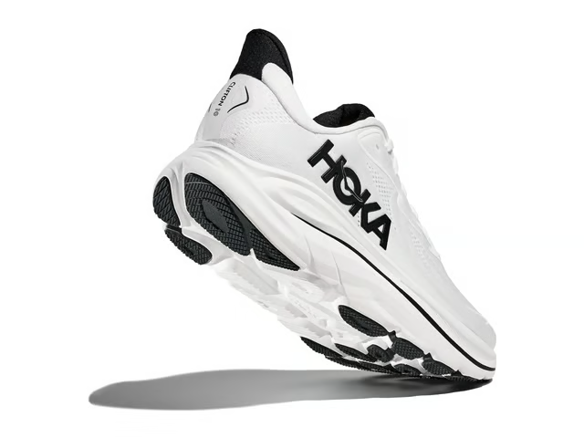 Hoka Clifton 10 Running Shoes - White And Black