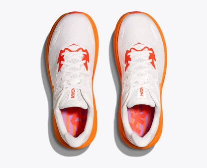 Hoka Clifton 10 Running Shoes - White And Orange