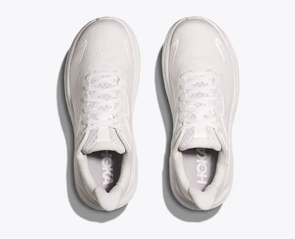 Hoka Clifton 10 Running Shoes - All White