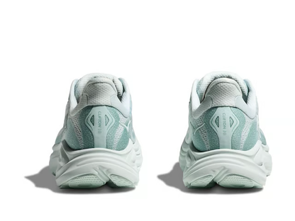 Hoka Clifton 10 Running Shoes - Light Gray And Mint