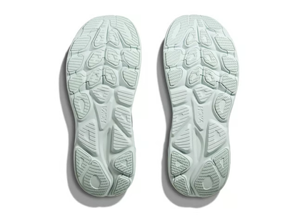 Hoka Clifton 10 Running Shoes - Light Gray And Mint
