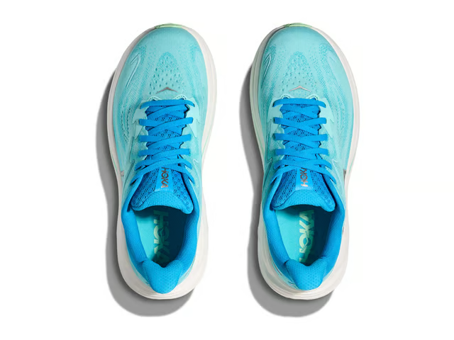 Hoka Clifton 10 Running Shoes - Aqua Blue And Mint