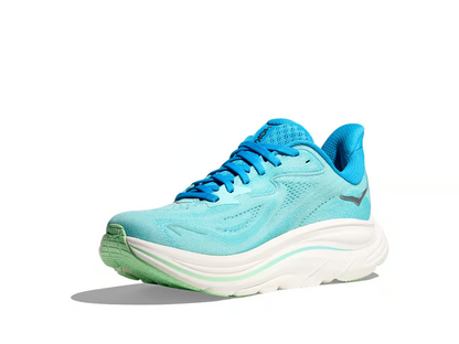 Hoka Clifton 10 Running Shoes - Aqua Blue And Mint