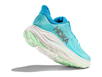 Hoka Clifton 10 Running Shoes - Aqua Blue And Mint