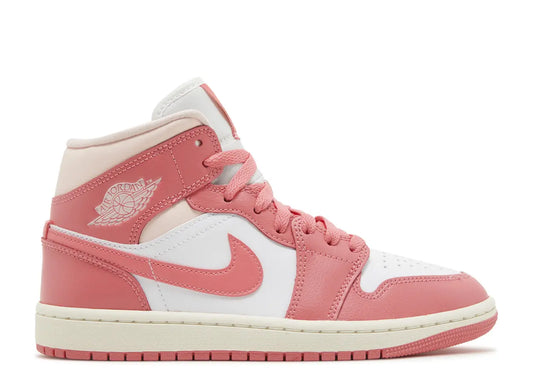 Air Jordan 1 Mid 'Strawberry & Cream' Pink Sneakers