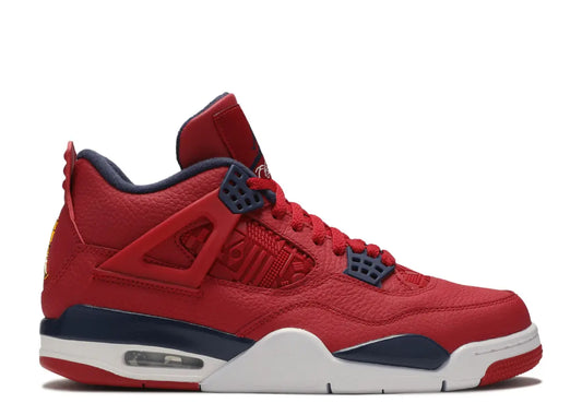 Jordan 4 Retro 'FIBA' Red Sneakers