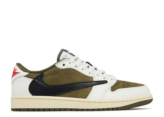 Travis Scott X Jordan 1 Low OG SP Reverse Olive / Medium Olive Sneakers