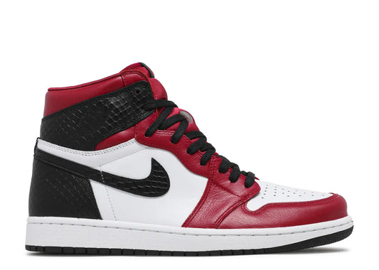 Air Jordan 1 Satin Red High-Top Sneakers