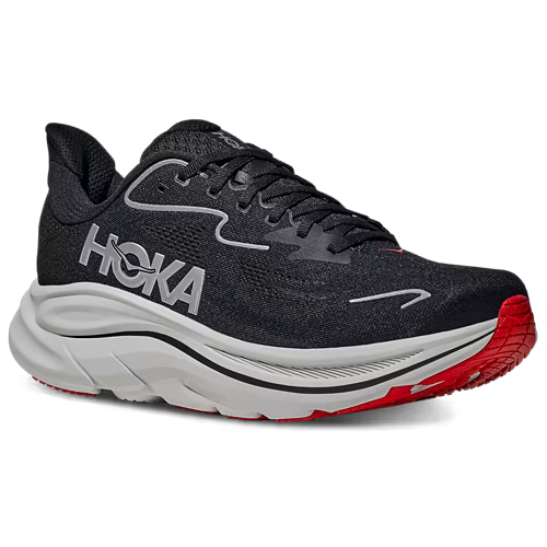 Hoka Clifton 10 Running Shoes - Black And Silver