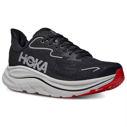 Hoka Clifton 10 Running Shoes - Black And Silver