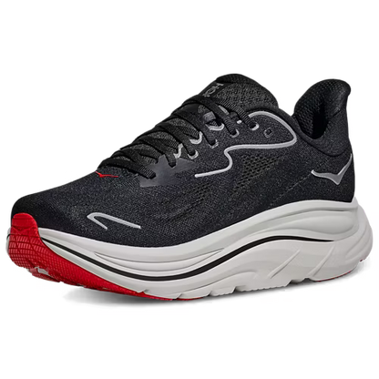 Hoka Clifton 10 Running Shoes - Black And Silver