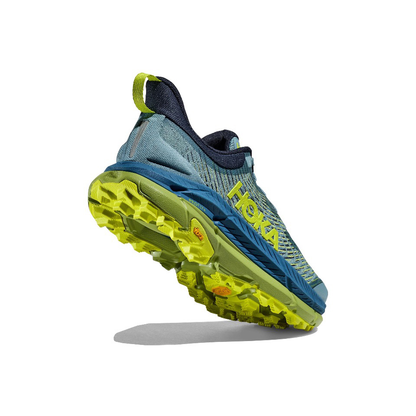 Hoka Mafate Speed 4 Trail Running Shoes - Blue And Lime Green