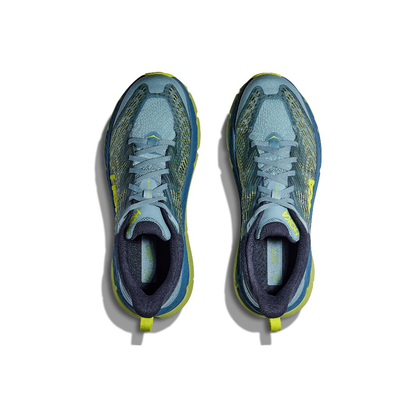 Hoka Mafate Speed 4 Trail Running Shoes - Blue And Lime Green