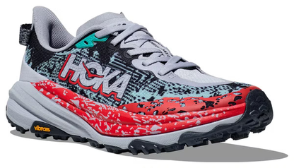 Hoka Speedgoat 6 Trail Running Shoes - Red And Gray
