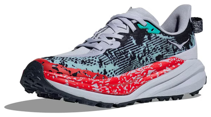 Hoka Speedgoat 6 Trail Running Shoes - Red And Gray