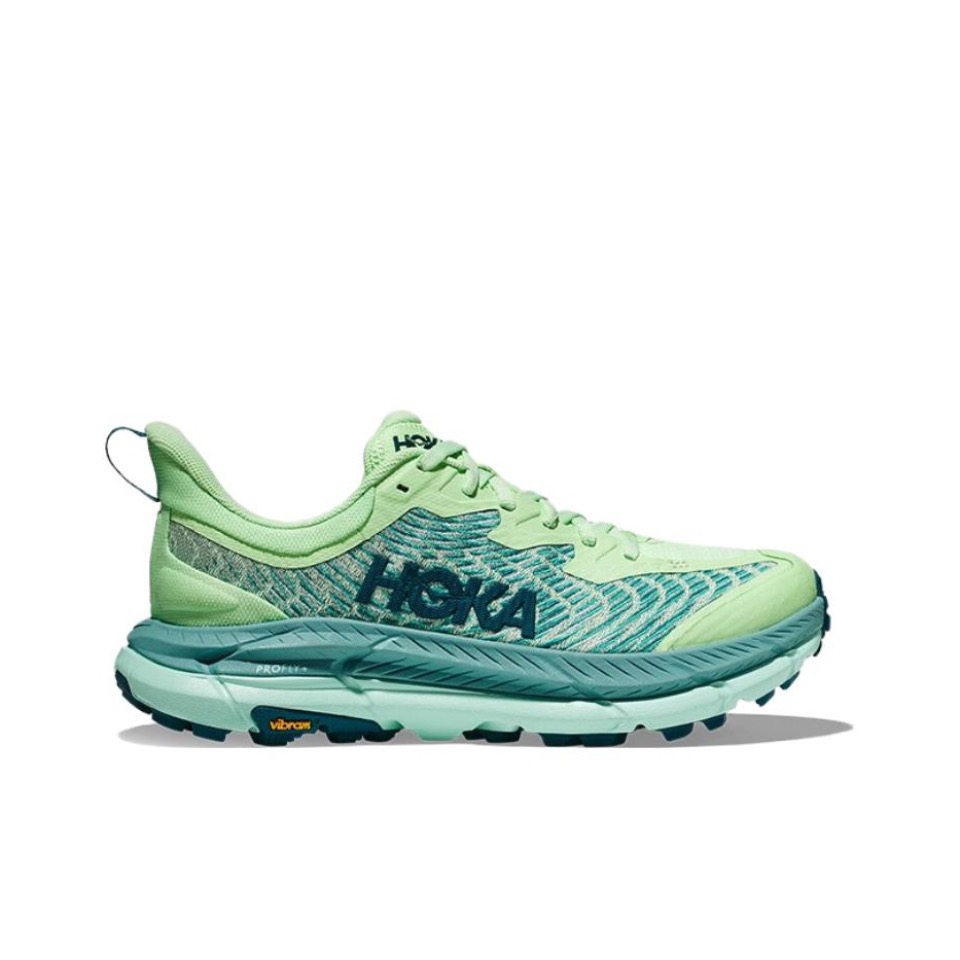 Hoka Mafate Speed 4 Trail Running Shoes - Mint Green And Teal