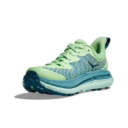 Hoka Mafate Speed 4 Trail Running Shoes - Mint Green And Teal