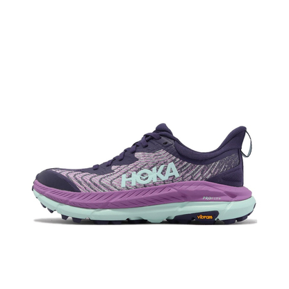 Hoka Mafate Speed 4 Trail Running Shoes - Purple And Mint Green