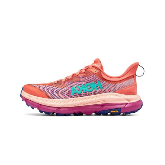 Hoka Mafate Speed 4 Trail Running Shoes - Coral And Magenta