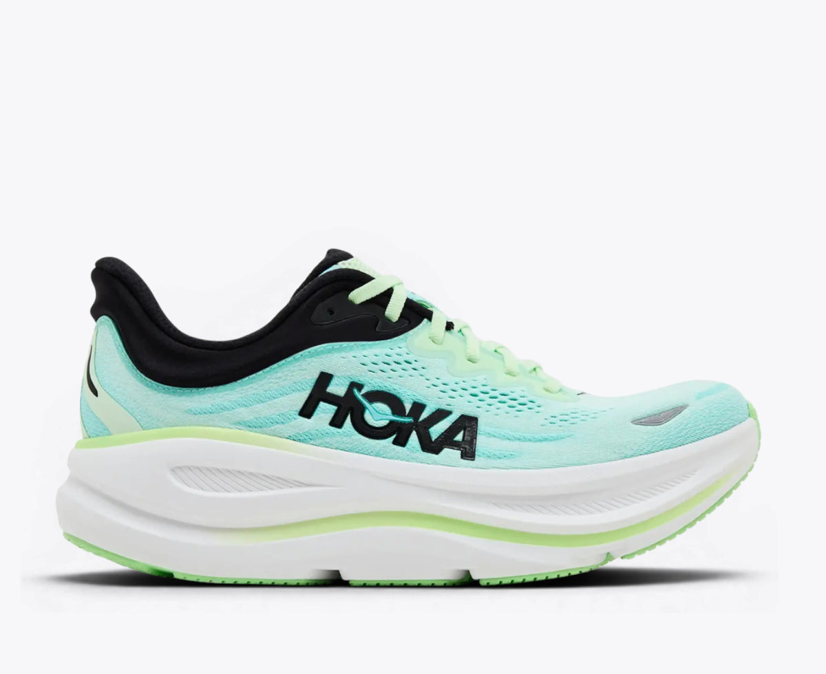 Hoka Bondi 9 Road Running Shoes - Luna Moth / Blue Spark