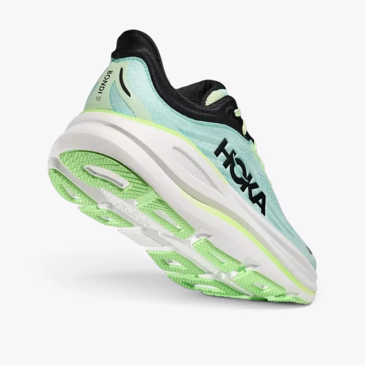 Hoka Bondi 9 Road Running Shoes - Luna Moth / Blue Spark