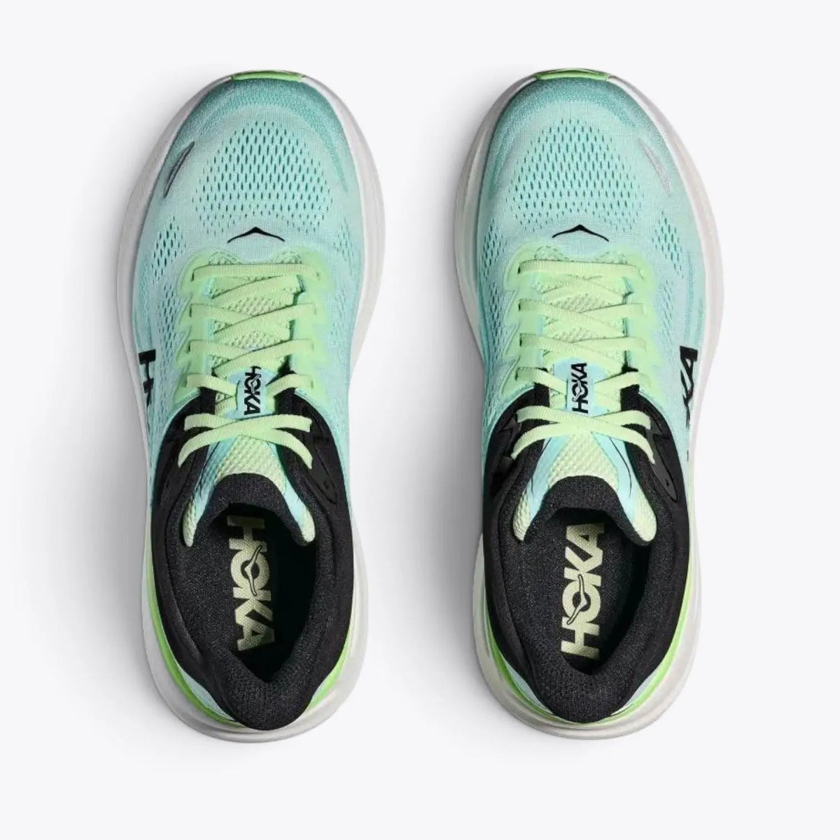 Hoka Bondi 9 Road Running Shoes - Luna Moth / Blue Spark