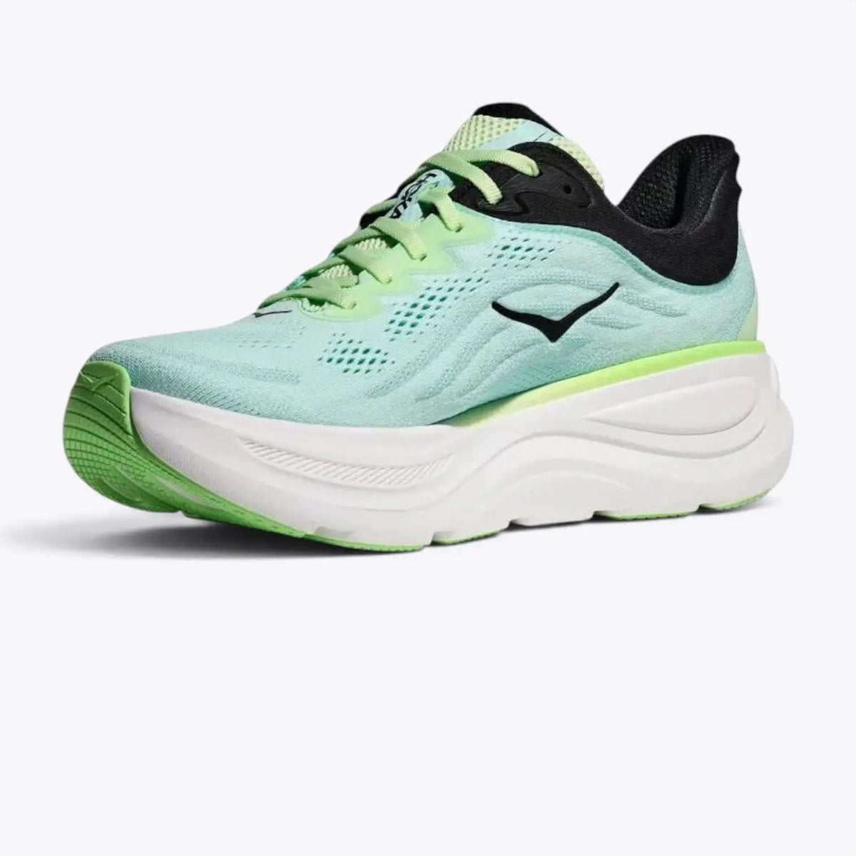 Hoka Bondi 9 Road Running Shoes - Luna Moth / Blue Spark